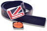 View Item New Lambretta Mod Union Jack Flag Leather Belt Black 